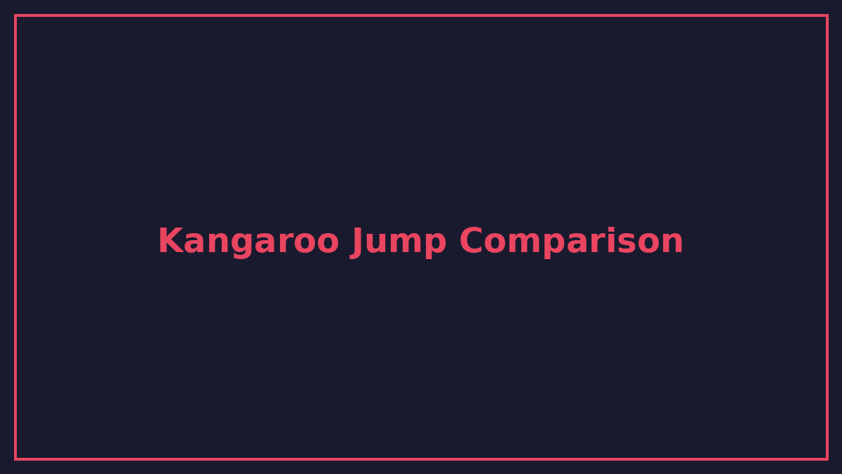 Kangaroo jump comparison
